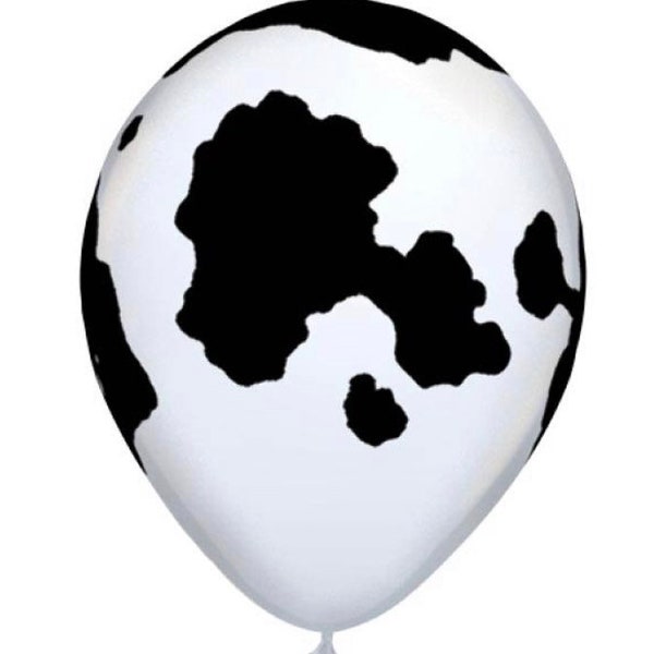 Cow Print Balloons | Animal Print Balloons | Farm Birthday Balloons | Barnyard Birthday Party Decor | Cow Balloons | Barnyard Balloons