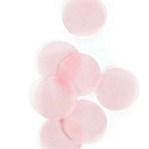 Confeti rosa claro / Confeti rosa claro para revelación de género / Decoración para baby shower de niña / Decoración rosa para despedida de soltera / Confeti de papel de seda rosa de 2,5 cm