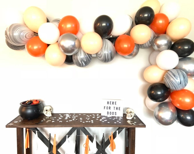 Halloween Balloon Garland | Kids Halloween Party Decor | Candy Corn Balloons | Halloween Party Backdrop | Trick or Treat