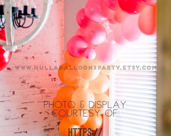 Red, Orange and Pink Balloon Garland | Love is Sweet Baby Shower | It's Sweet To Be One First Birthday