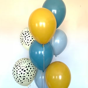Blue Safari Balloons | Blue Cheetah Balloons | Safari Bridal Shower Decor | It’s A Boy Safari Baby Shower | Boy Jungle Birthday Balloons
