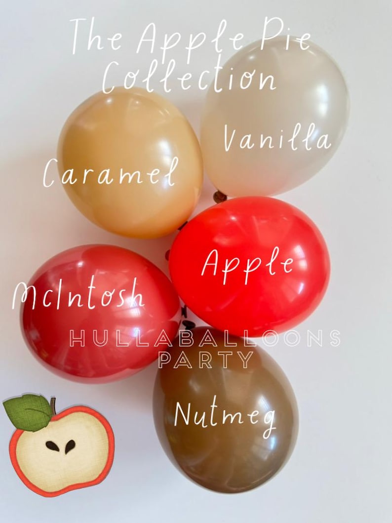 Äppelpajballonger | Vårt ögas äpple första födelsedag | Söt som en paj babyshower | Babyblockballonger | Rustik höstmöhippa bild 6