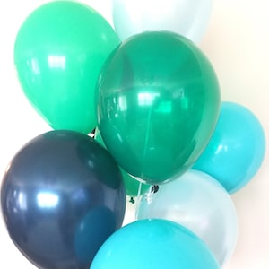 Green and Blue Balloons | Little Man Balloons | Boy Oh Boy Balloons | Blue and Green Balloons | Baby Shower Decor | Birthday Balloons