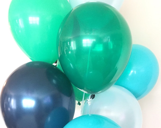 Green and Blue Balloons | Little Man Balloons | Boy Oh Boy Balloons | Blue and Green Balloons | Baby Shower Decor | Birthday Balloons