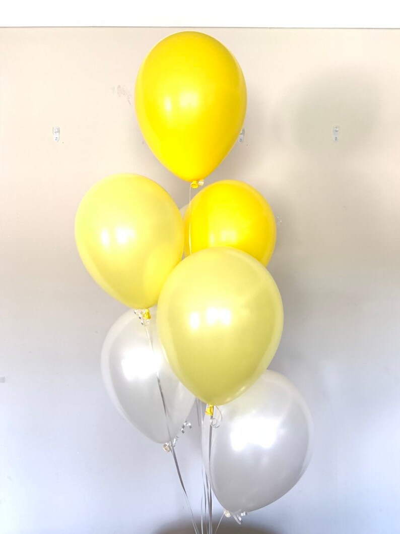 Yellow Balloons Lemon Balloons Citrus Balloons Lemonade Etsy