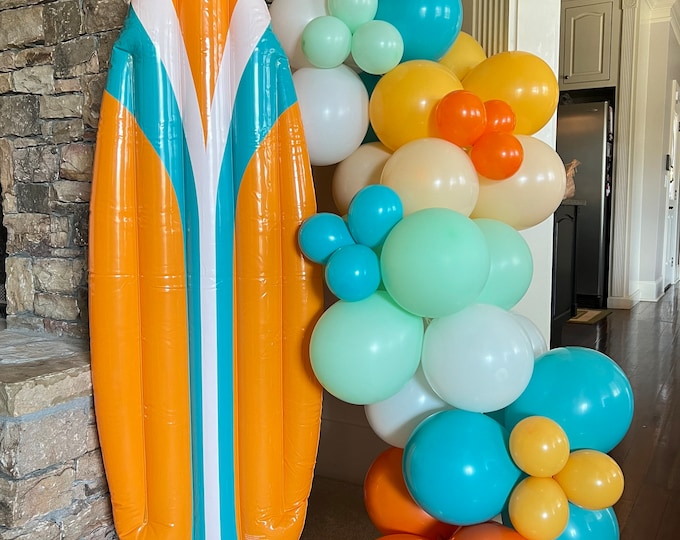 Surfs Up Balloon Garland DIY Kit | Surf Board Sold Separately | Baby on Board Baby Shower | Surfs Up Birthday