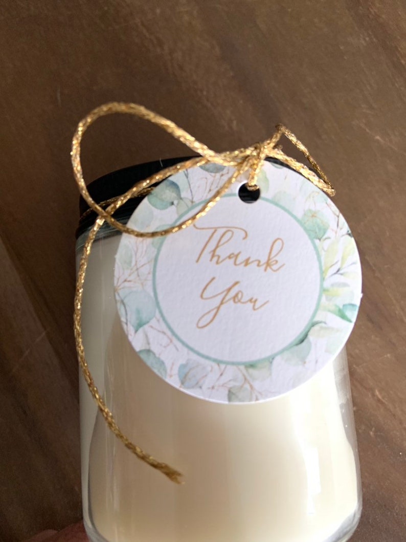 Eucalyptus Thank You Favor Tags Thank You Labels Eucalyptus Etsy