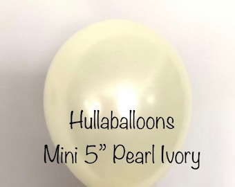 Mini Pearl Ivory Balloons | Neutral Balloons | Mini 5” Latex Balloons | Ivory Balloon Garland | Balloon Artist | Ivory Balloon Decor