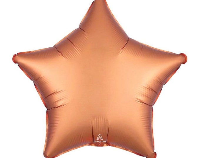 Orange Star Balloon | Astronaut Party Decor | Twinkle Little Star Balloons | Orange Birthday Balloons | Orange Galaxy Decor | Boho Balloons