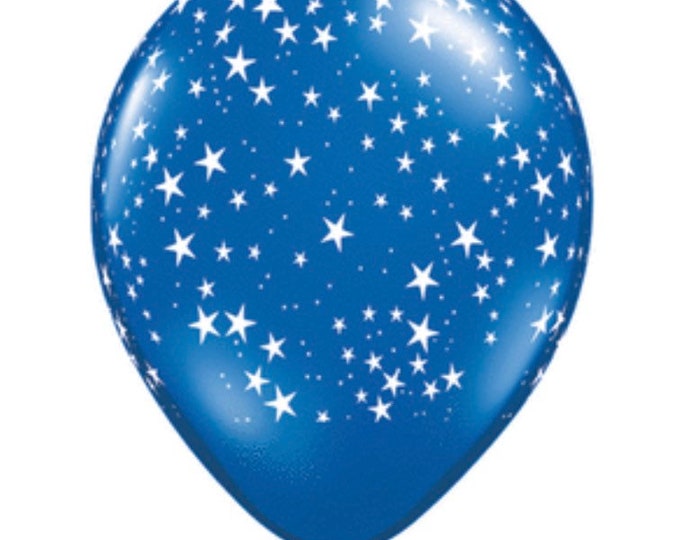 Blue Star Balloons | White Star Balloons | Twinkle Little Star Balloons | USA Balloons | Blue Star Birthday Balloons