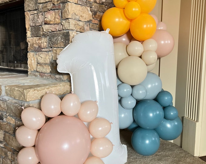 Little Sunshine Balloon Garland DIY Kit | First Trip Around The Sun Birthday | Little Sunshine Baby Shower | Here Comes The Sun Baby Shower