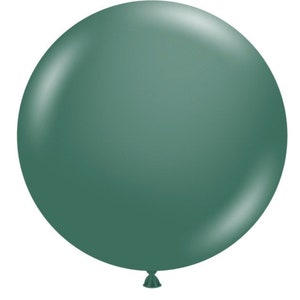Jumbo Evergreen Balloons | 24&quot; Dark Green Balloon | Large Green Balloons | Dark Green Bridal Shower Decor | Evergreen Wedding Decor