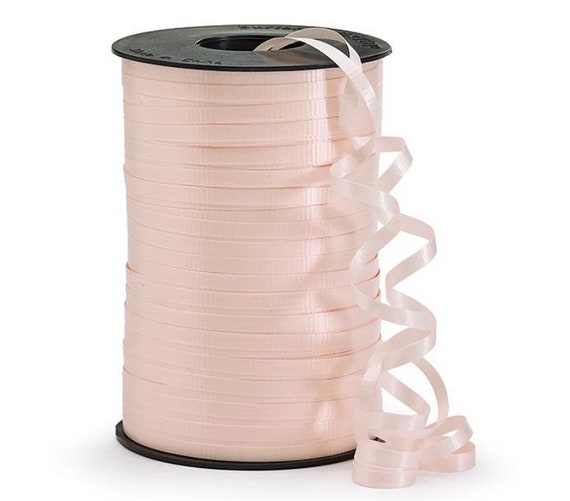 Blush Balloon Ribbon | Blush Balloon String | Blush 3/16” Crimped Curling  Ribbon | Roll of Ribbon | Blush Ribbon | Blush Curling Ribbon