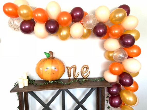 8 Palloncini A Forma Di Zucca 53 Cm | Decorazioni Autunnali Rosa E Arancione Per Feste