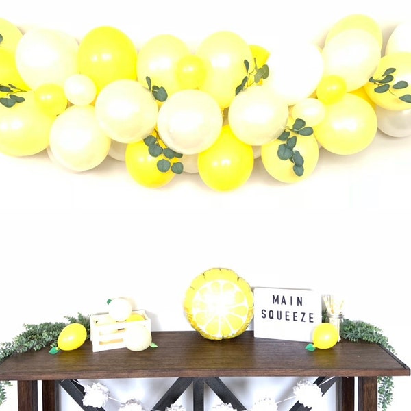 Lemon Balloon Garland | She Found Her Main Squeeze Bridal Shower Decor | Love is Sweet  Baby Shower | It's Sweet To Be One First Birthday Pa