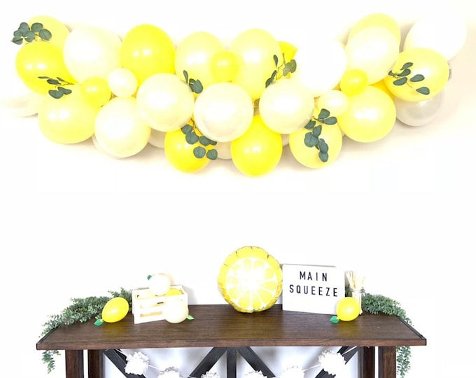 Lemon Balloon Garland | She Found Her Main Squeeze Bridal Shower Decor | Love is Sweet  Baby Shower | It's Sweet To Be One First Birthday Pa