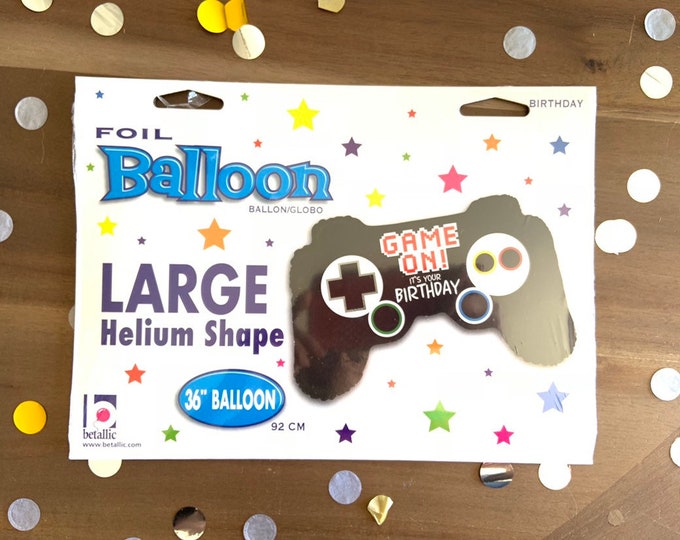 Game Controller Balloon | Video Game Party Decor | Video Game Birthday Balloons | Gamer Party Decor | Remote Control Balloon | Large 36" Bal