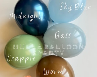 Gone Fishing Balloons | OFISHally One Birthday | The Big One Birthday | A Little Fish is on the Way Baby Shower | Gone Fishing Balloons