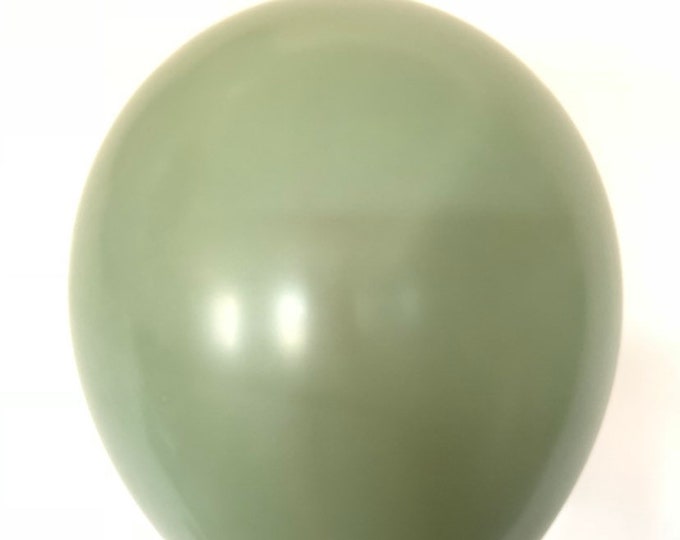 Eucalyptus Balloons | Dark Sage Green Wedding Decor | Sage Balloons | Dark Sage Green Balloons | Sage Green Bridal Shower Decor
