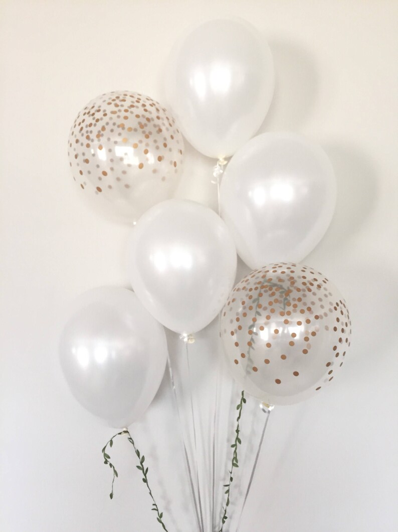 Foliage Balloons White Balloon Bouquet White Balloons Wedding Balloons White and Gold Balloon Bouquet Botanical Balloons