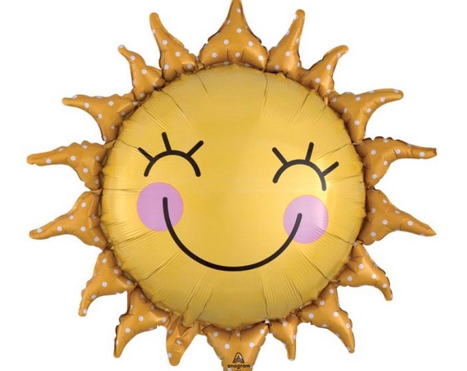 You Are My Sunshine | First Trip Around The Sun Birthday Balloon | Sun Mylar Balloon | Celestial Birthday Balloons | Baby Shower Decor