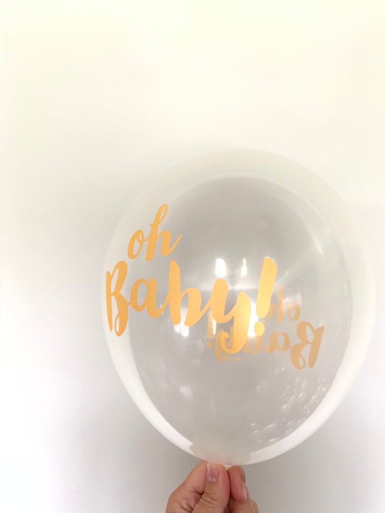 Oh Baby Balloons Gold Baby Balloons Gold Oh Baby Balloons - Etsy