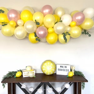 Pink Lemon Balloon Garland She Found Her Main Squeeze Bridal Shower Decor Love is Sweet Baby Shower It's Sweet To Be One First Birthda image 10