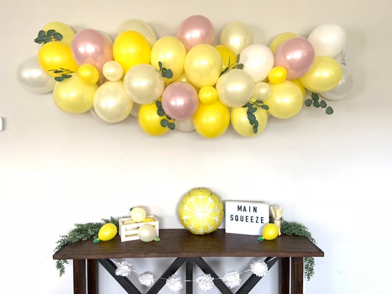 Pink Lemon Balloon Garland She Found Her Main Squeeze Bridal Shower Decor Love is Sweet Baby Shower It's Sweet To Be One First Birthda image 10