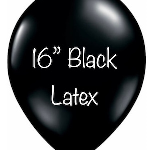 40 cm Schwarze Luftballons | Schwarze Latexballons | Schwarze Geburtstagsparty | Schwarz Junggesellinnenabschied Dekor