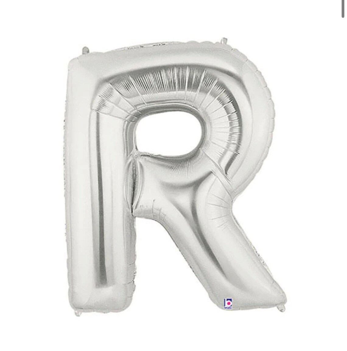 Silver Letter R Balloon | Jumbo 40” Letter R Balloon Silver Birthday ...