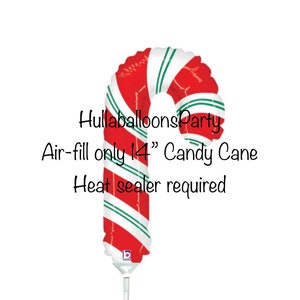 Mini palloncino con bastoncino di zucchero da 14&quot; solo riempimento ad aria / SIGILLATORE TERMICO NECESSARIO / Palloncino di Natale / Palloncino di compleanno Winter Wonderland / È la stagione