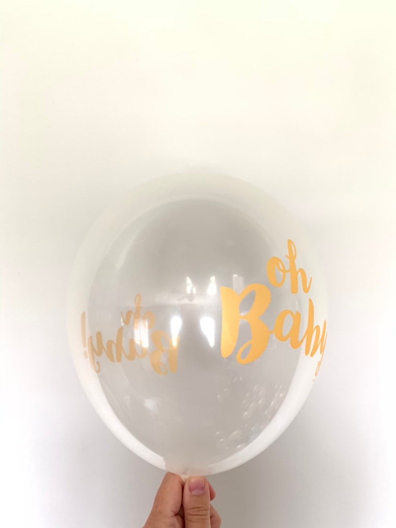 Oh Baby Balloons Gold Baby Balloons Gold Oh Baby Balloons - Etsy