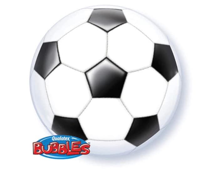 Soccer Ball Bubble Balloon | Soccer Balloon | Qualatex Bubble Soccer Balloons | Soccer Birthday Balloons | First Birthday Balloons