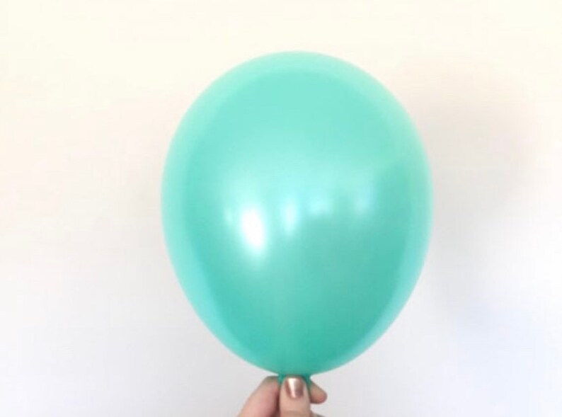 Mint Green Balloons Mint Balloons Tropical Balloons Aqua Etsy
