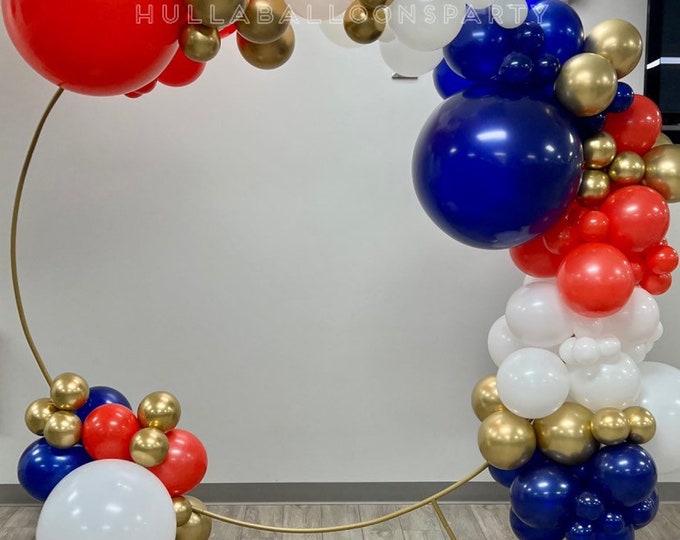 Red, White and Blue Balloon Garland | American Balloon Garland | Olympics Birthday | Circus Birthday Party | Gymnastics Birthday