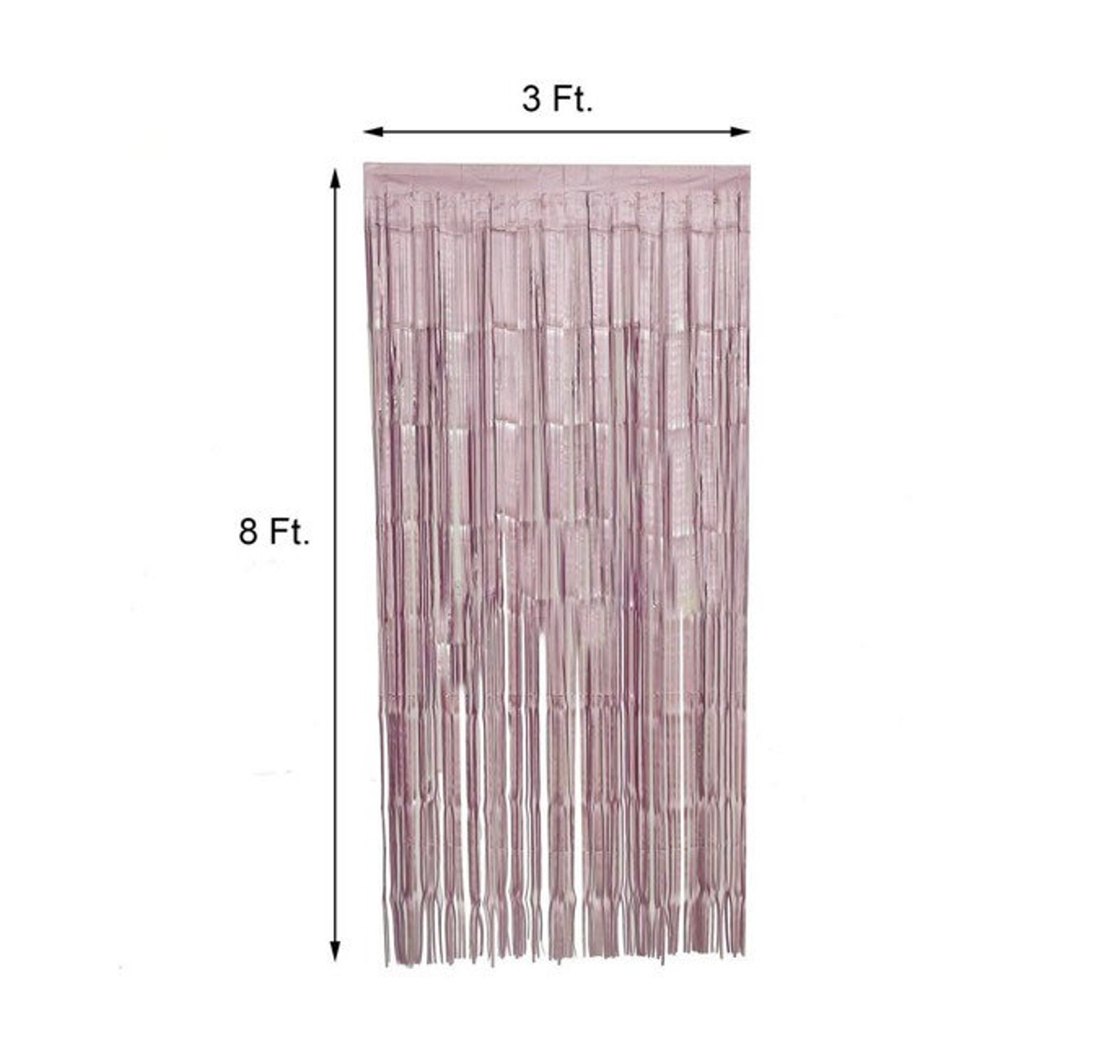 Mauve Fringe Curtains Dusty Mauve Foil Curtains Dusty Rose - Etsy