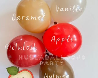 Apple Pie Balloons | Apple of Our Eye First Birthday | Sweet as Pie Baby Shower | Baby Block Balloons | Rustic Fall Bridal Shower