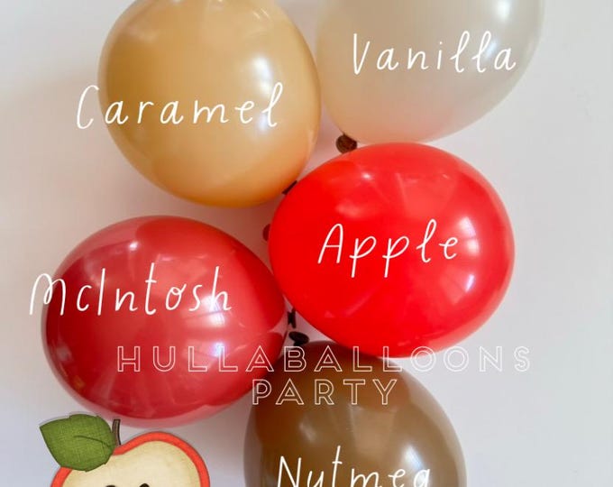 Apple Pie Balloons | Apple of Our Eye First Birthday | Sweet as Pie Baby Shower | Baby Block Balloons | Rustic Fall Bridal Shower