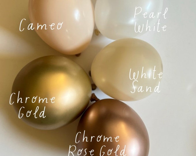 Matte Balloons | Individual Balloons Create Your Own Garland Double Layered Custom Balloons | Boho Baby Shower | Boho Glam Bridal Shower