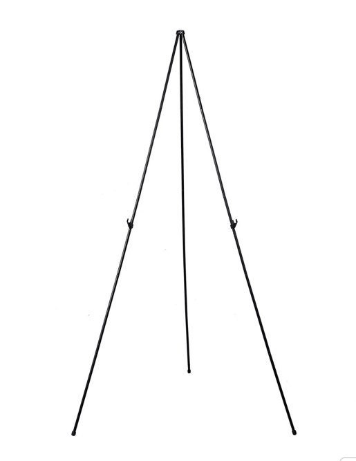 Black Portable Easel Metal Tripod Stand Sign Stand