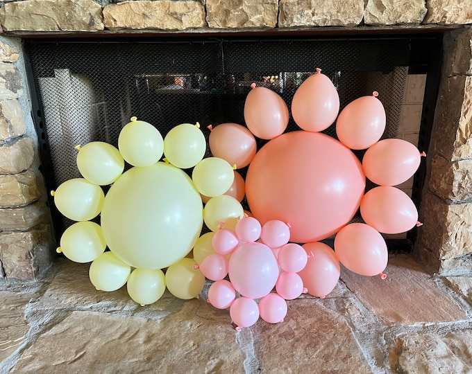 Little Sunshine Balloons | First Trip Around The Sun Birthday | Little Sunshine Baby Shower | Boho Sun Balloons | Surfs Up Birthday