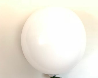 White Jumbo Balloons | 24” White Balloons| Large White Balloons | Jumbo White Balloons | White Wedding Decor | White Bridal Shower Decor