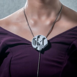 Chimera #1 Architectural Jewellery Brutalist necklace Cement Concrete Necklace for Architect Gift
