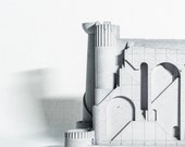 The Factory | Brutalist Sculpture Beton kinetic Art Concrete Fidget Toys Beton Architect Gift Brutalist Geek Sculpture