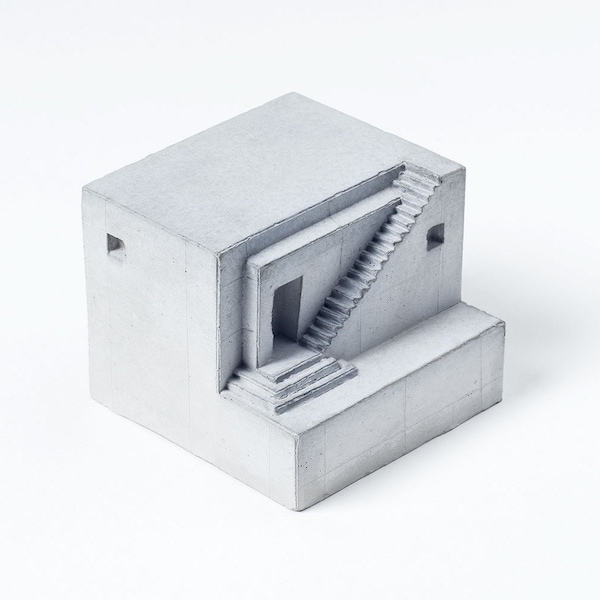 Spaces House # 2 Architecture model Concrete Architect Gift Beton Brutalist Sculpture and Desktop Toy