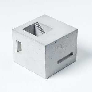 Spaces House # 6 Architecture model Concrete Architect Gift Miniature Brutalist Sculpture home Decor Solid Cement house