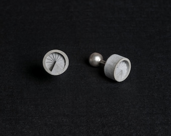 Concrete Formal Cufflinks Spiral Staircase Architect Gift Mens Formal Accessories Concrete Jewelry Cufflinks #7