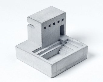 Spaces House # 5 Architecture model Concrete Architect Gift Miniature Brutalist Sculpture home Decor Zen Spaces collection