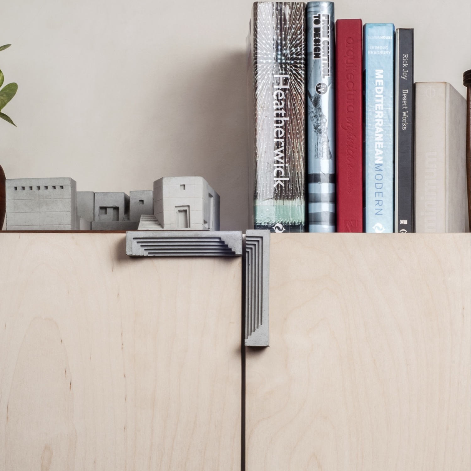 Boutons en Béton Pour Tiroirs # 7 Boutons de Brutalistes Garde-Robe Grise Poignées Architecturales G