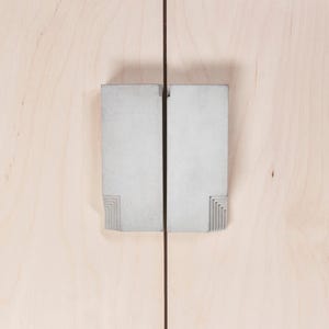 Grey Concrete Handles #6 Wardrobe handles Minimalist Architectural concrete Knobs
